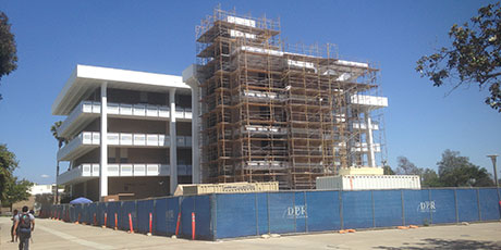 Dunlap Hall during renovations