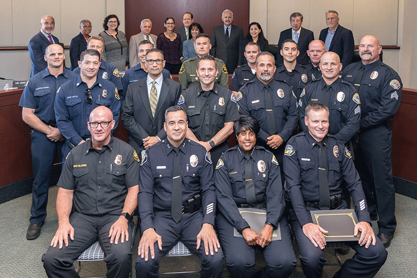 RSCCD Board of Trustees Recognize First Responders on September 10