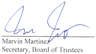 Resolution No. 19-20 signature