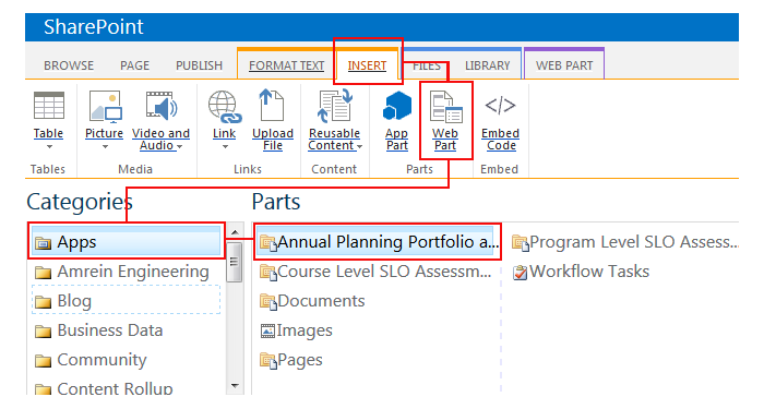 Insert Documents library