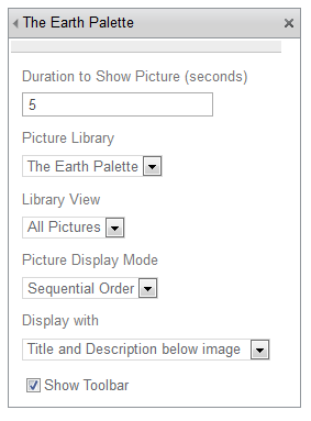 web part configuration