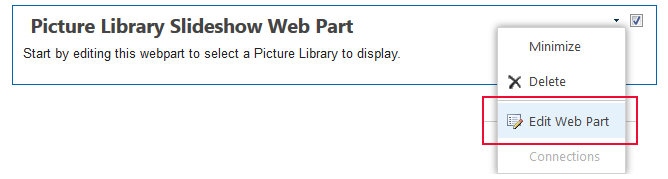 picture library slideshow webpart