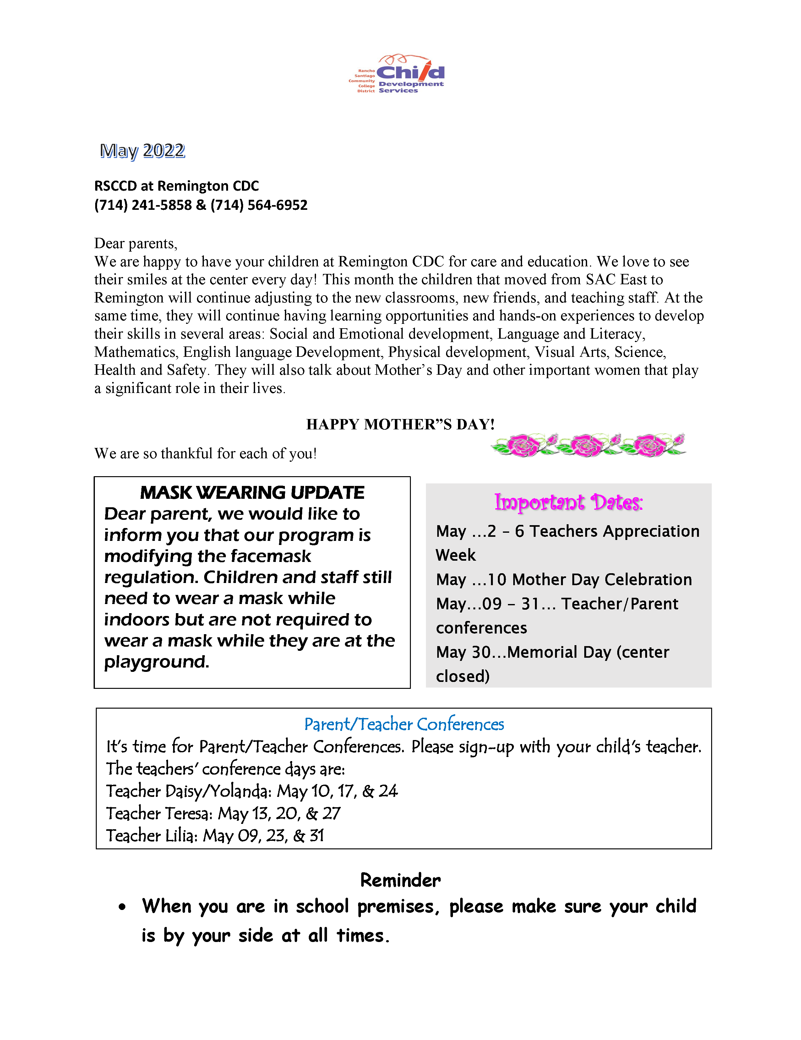 September 2019 Remington English newsletter